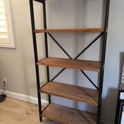 Wood Farmhouse Industrial Shelf 
