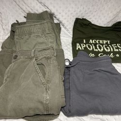 Extra Small, Small And Size Zero Bottoms And Extra Small Shirt