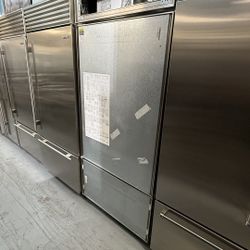 36 Inch Subzero Refrigerator Bottom Freezer Panel Ready 