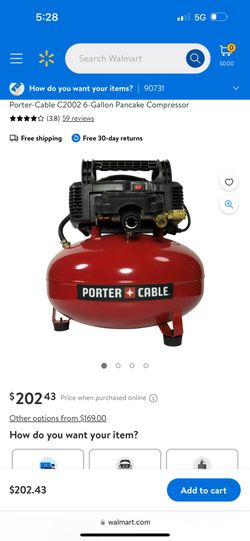 Porter Cable Pancake Air Compressor