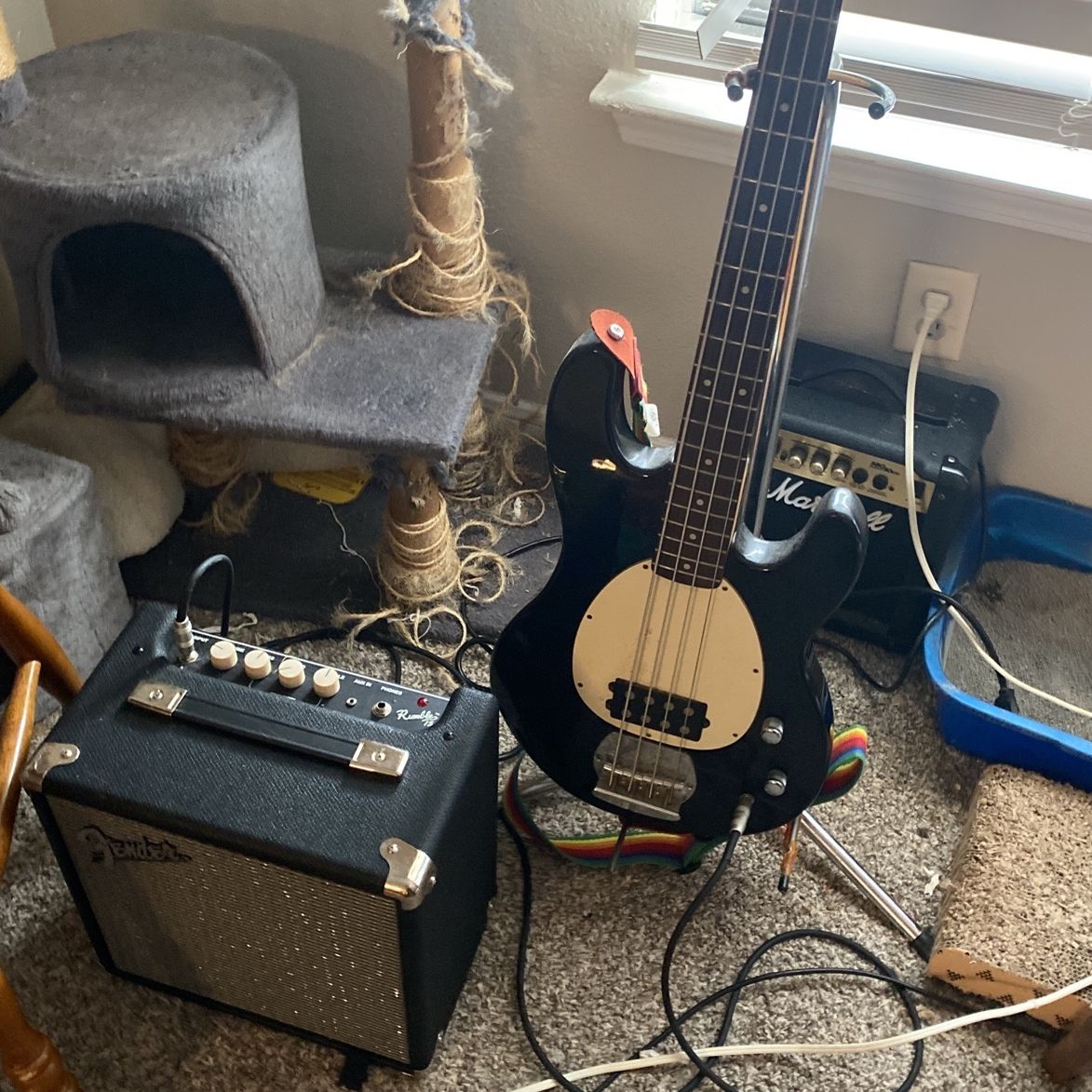 Bass Guitar + Bass Amp