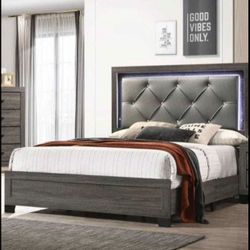 Queen Bed Frame With Led Lights 