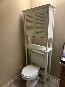White Bathroom Storage Unit
