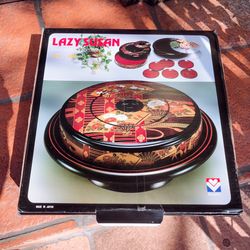 New In Box  - Endless Traditions By Shady. - Asian Lazy Susan Bento Dish With Lid And Plates 