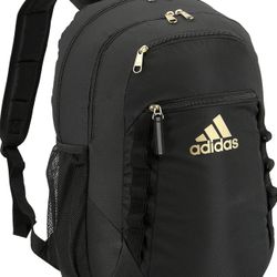 Adidas Excel 6 Backpack, Black,Gold, One Size