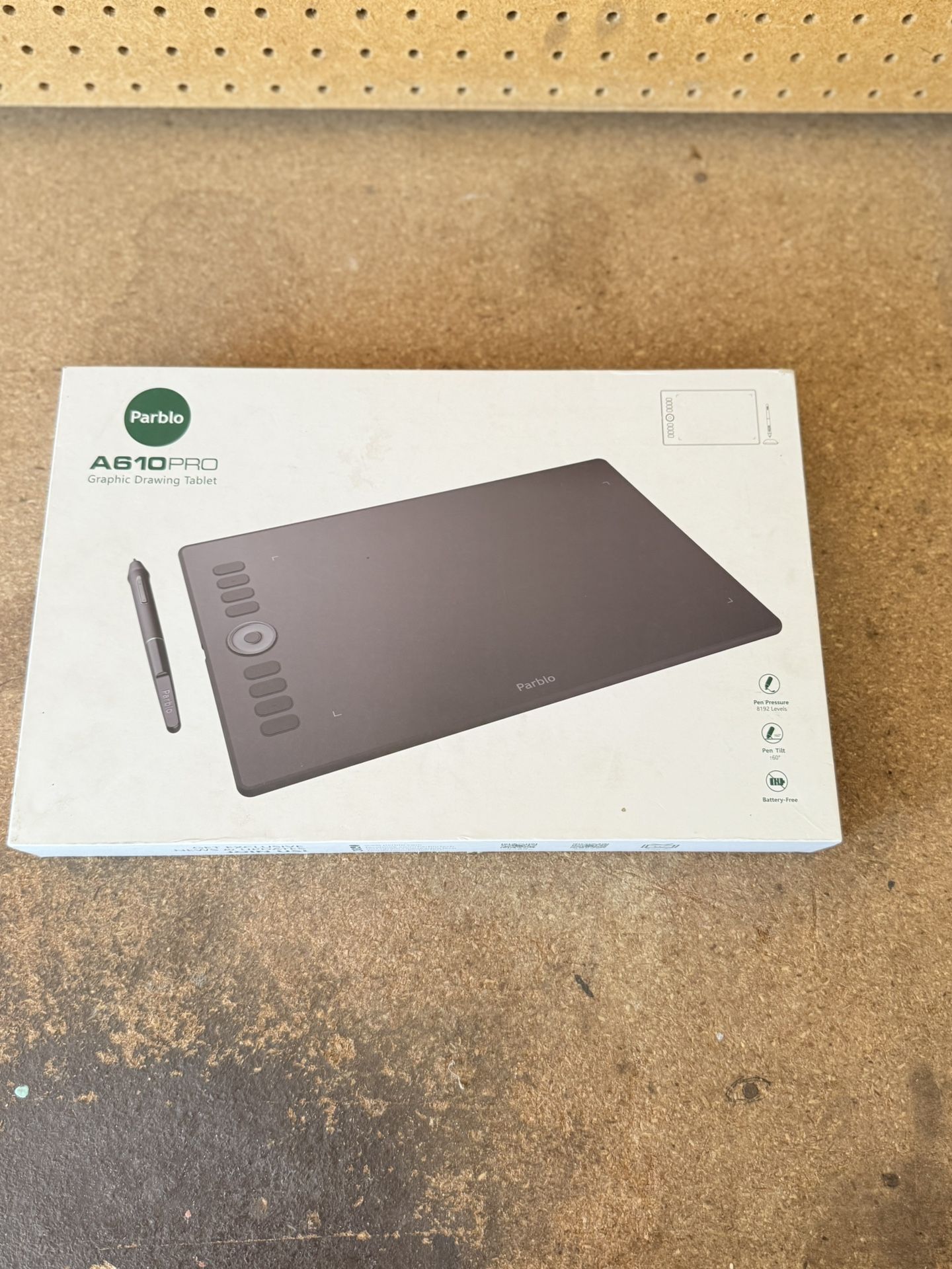 Brand New in Box – Parblo A610 Pro Drawing Tablet – Unopened, Ready for Pickup