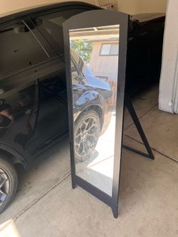 Black full body mirror