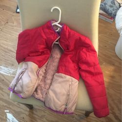 Girl’s Pink Zip Up Coat
