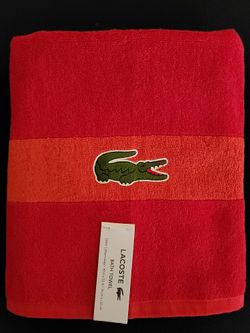 Lacoste Bath Towel 100% Cotton 30x 52 Embroidered Logo for Sale in  Glendora, CA - OfferUp