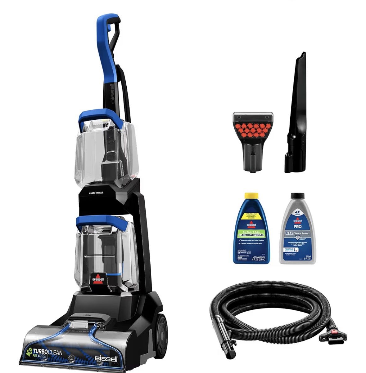 BISSELL TurboClean Pet XL Upright Carpet Cleaner Upholstery Tough Stain Tool Formula included 