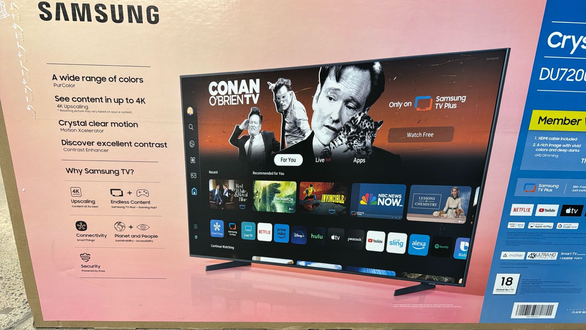 SAMSUNG 50-INCH CRYSTAL UHD TV