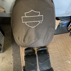 Harley Davidson Windshield And Saddle Bags 