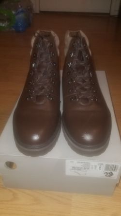 Kenneth Cole Reaction Clay Lug Alpine, Brown Boots Casual Dress Boots, Size 9 But Fit 9.5 As Well, Worn Once, Open Box 