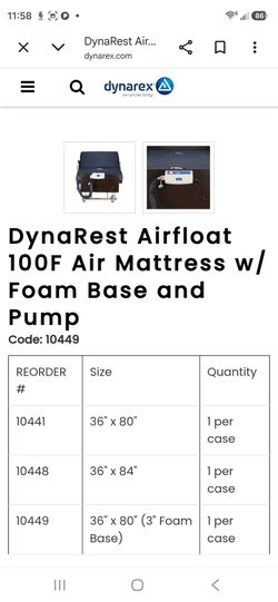 DynaRest Air Mattress w/ Foam base and pump