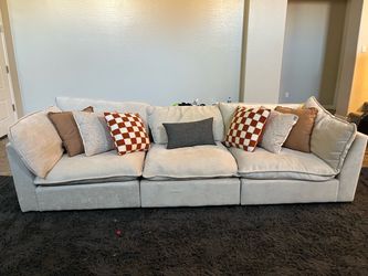 Cloud modular chenille couch