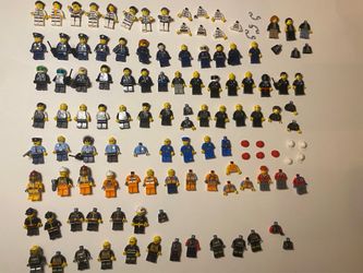 Lego Police, Fireman, etc Minifigures