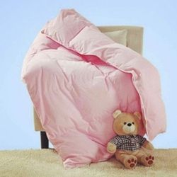 NEW 33" x 43" Lightweight Baby / Toddler Goose Down Comforter Blanket, Pink