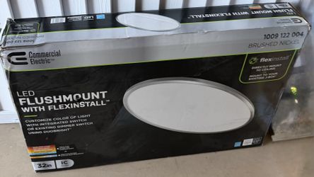 32 in LED flush mount with flex install
