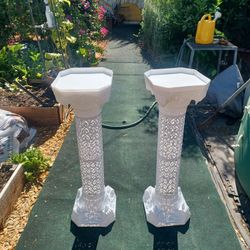 Roman columns for wedding or garden plant stand 