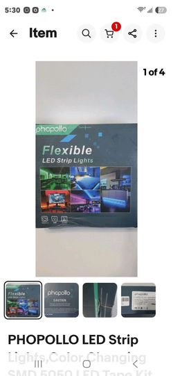 Phopollo Bluetooth Led Strips kit2*10m