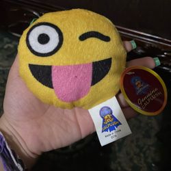 sticking tongue out emoji Plushie 