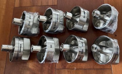 Wolf 820491 Stainless Steel Knob Set (8 Knobs) BRAND NEW