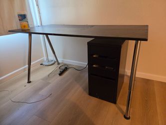 Desk and Cabinet set