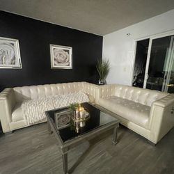 3pc Sofa Set And Coffee Table 