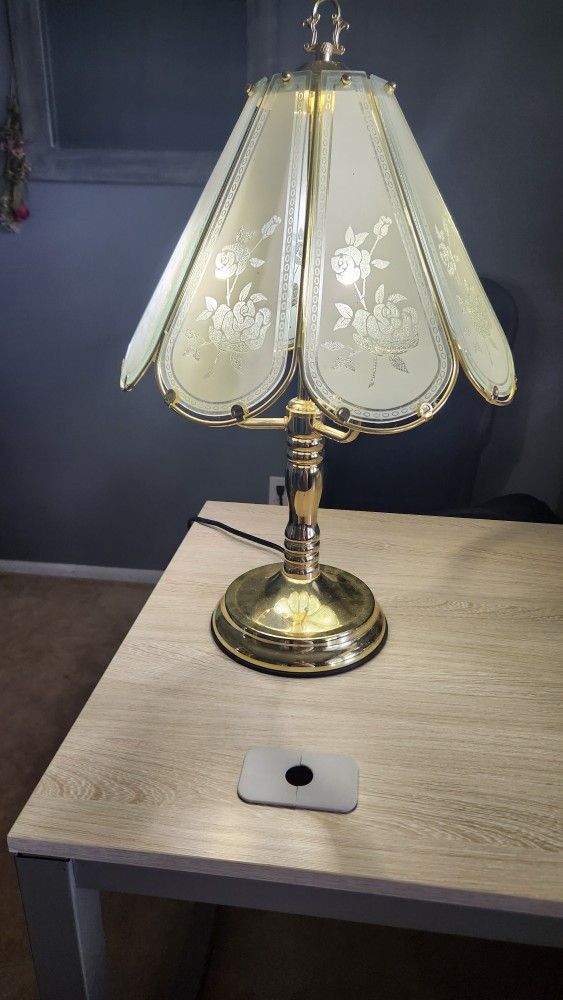 Traditional Vintage Accent Lamp Touch On Off