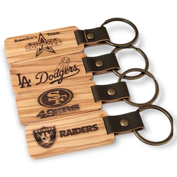 Raiders Laser Engraved Keychain 