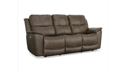 ⭐️ FLEXSTEEL POWER RECLINING SOFA WITH POWER HEADRESTS & LUMBAR USB PORTS