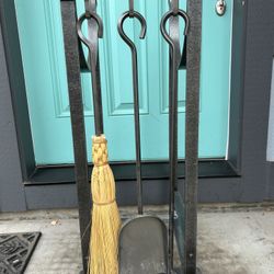 Fireplace Tools with Caddy, Beautiful Christmas Gift