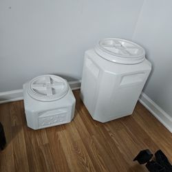 Pet Food Vaults 1 Small, 1 Big 
