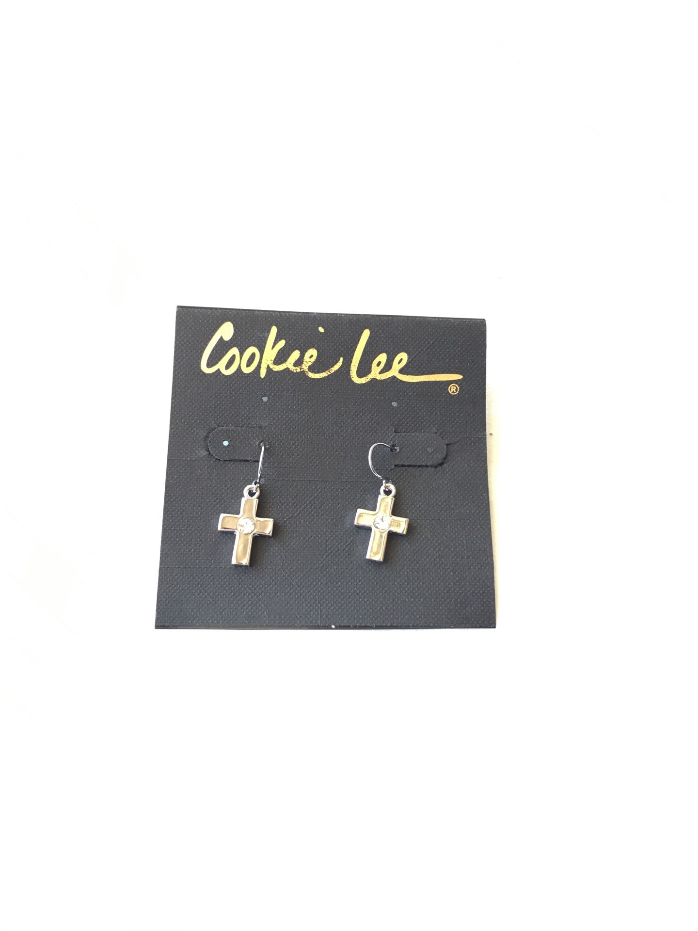 Cross Genuine Crystal Earrings