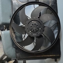 Dual Radiator and Condenser Fan Assembly Pro-Fit Brand fits 2011 Mercedes c300