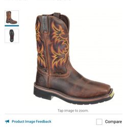 Justin Original Steel Toe Work Boots Western