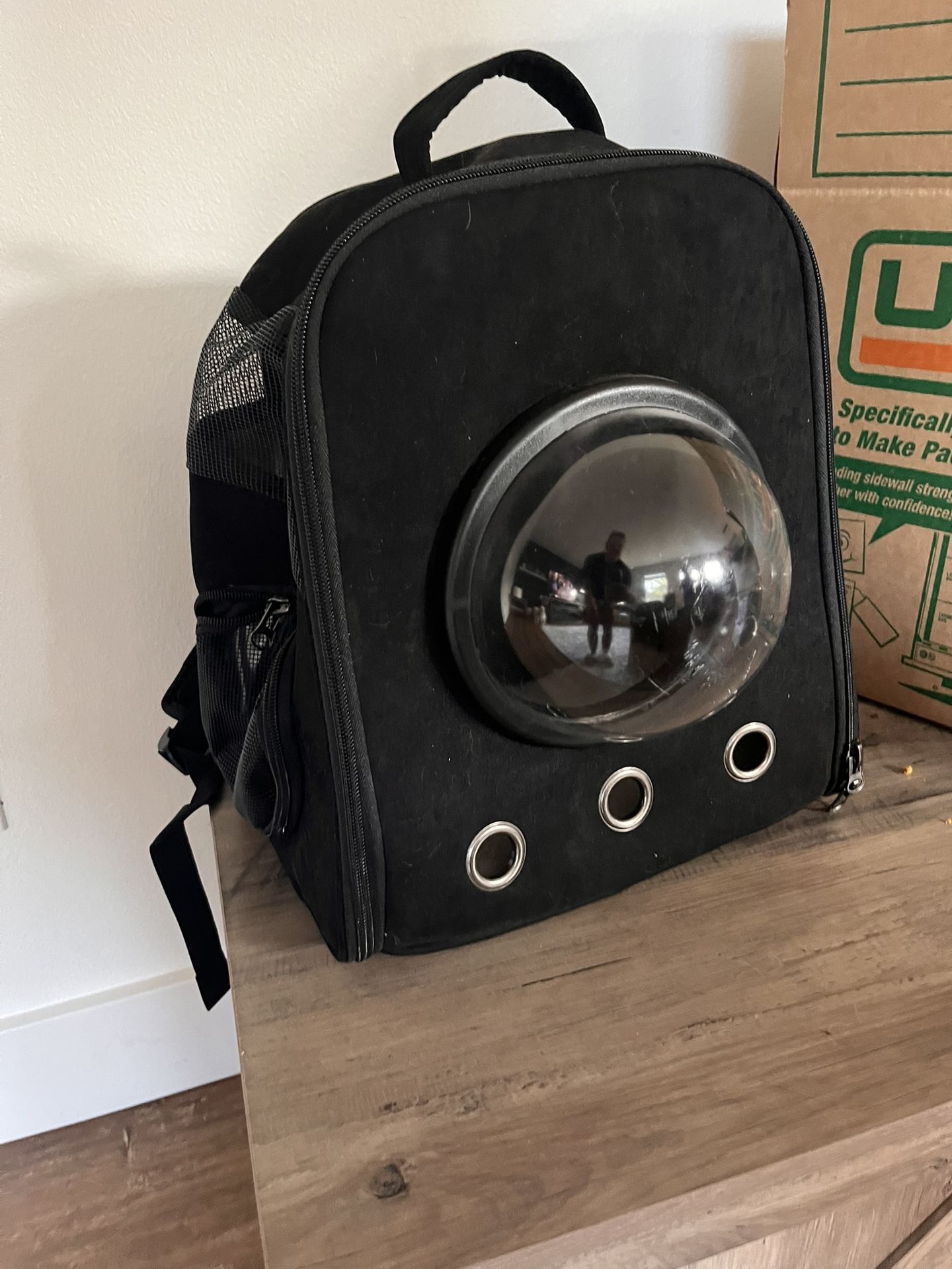 “Suede” Cat Carrier Backpack