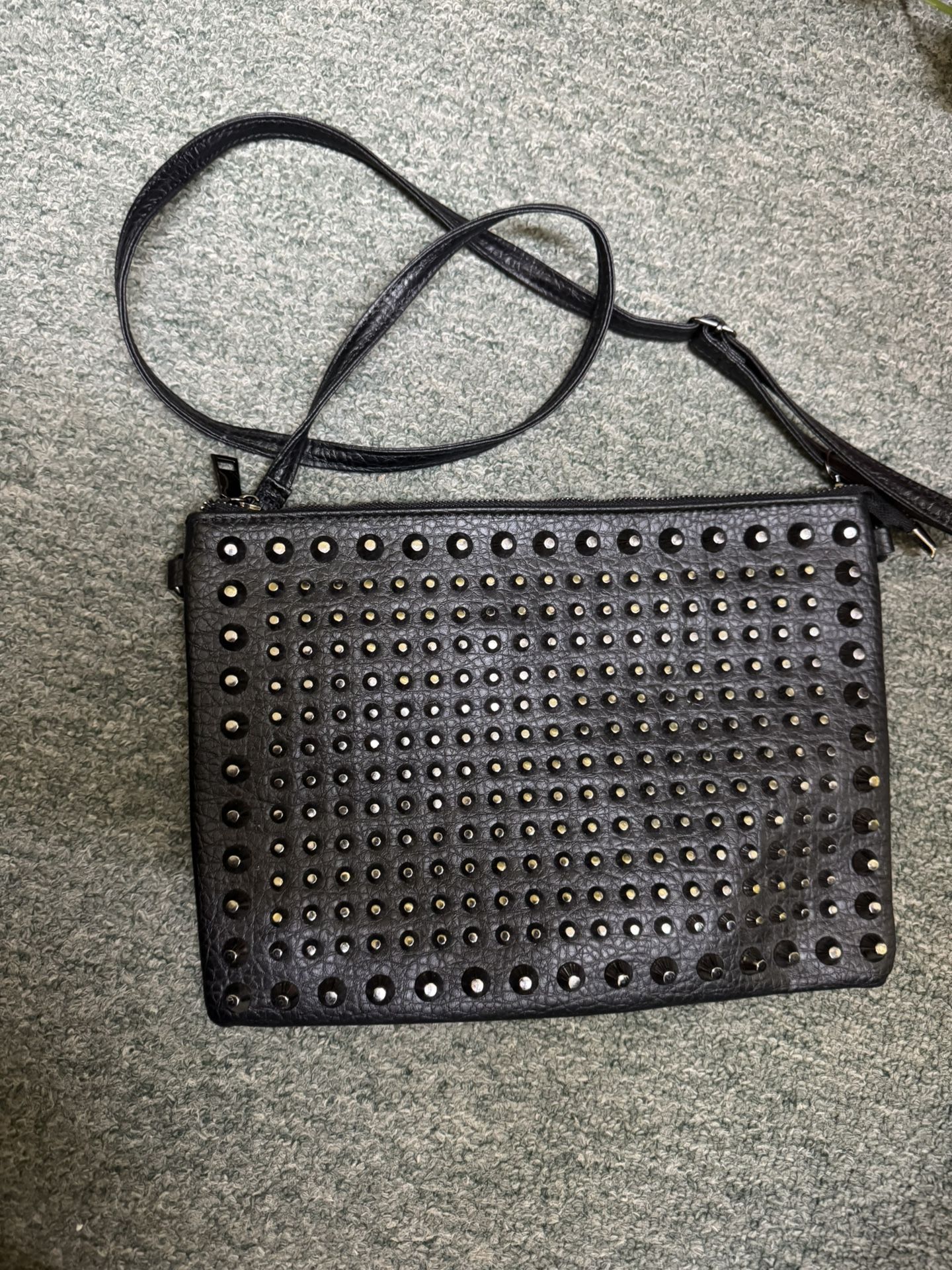 Crossbody Or Clutch Studded Bag