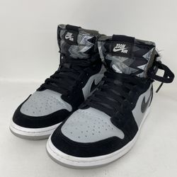 Nike Jordan 1 High Zoom Air CMFT Black White Grey CT0978-001 Men's Size 10