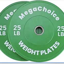 Color Bumper Plates,Bumper Weight Plate Set  2  x25lb. 2 x 10 lb. $ 70 