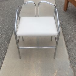 Chrome Accent Chair For Bathroom Or Wherever 