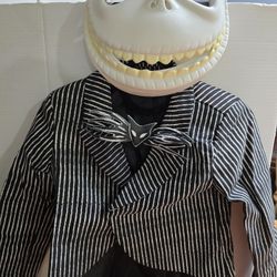 Disney Jack The Pumpkin King Jacket And Mask Kid Size (7-8)