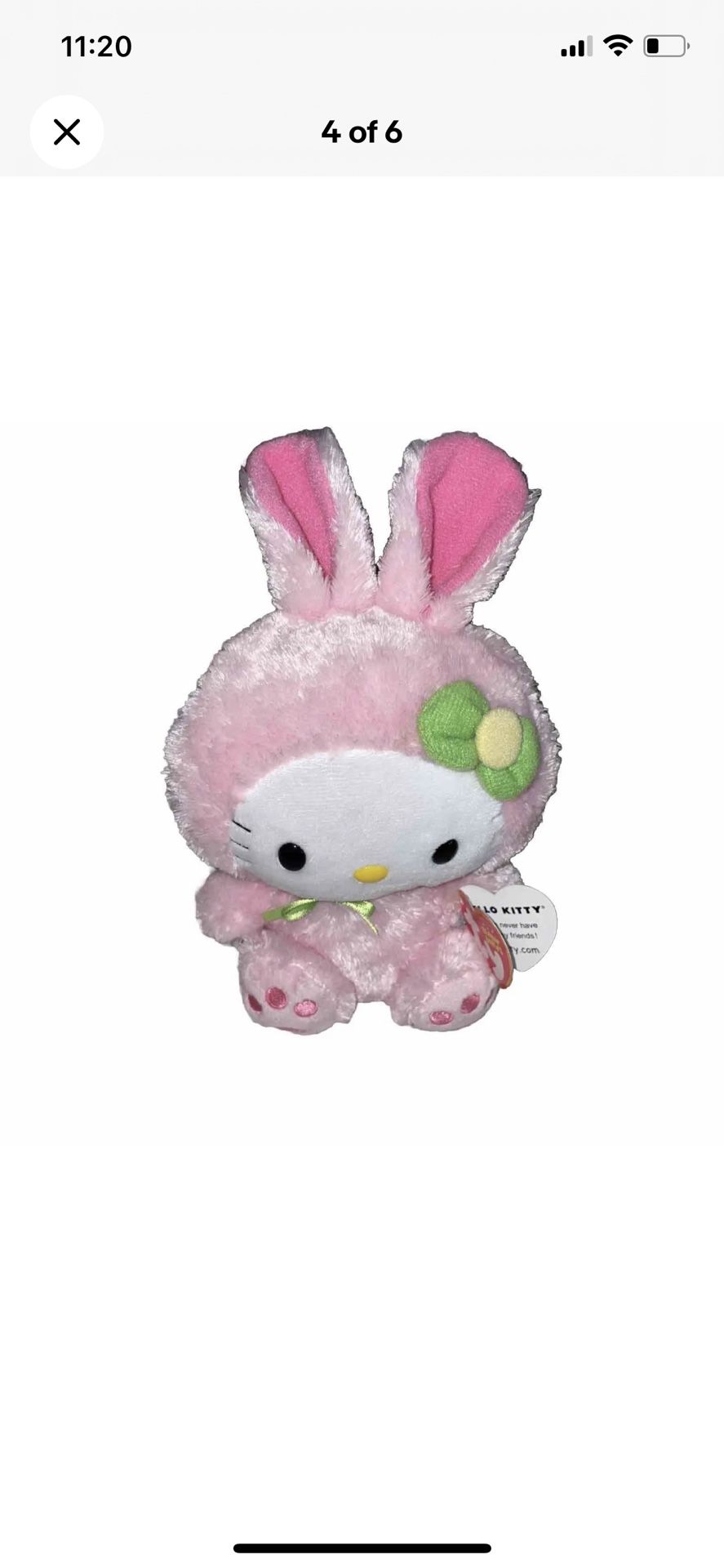 Ty Beanie Babies - 2011 8 inch Hello Kitty Easter