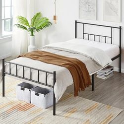 Yaheetech Basic Metal Bed Frame with Headboard and Footboard Bed Foundation
