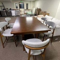 7 PCs Hight Dinning Table 