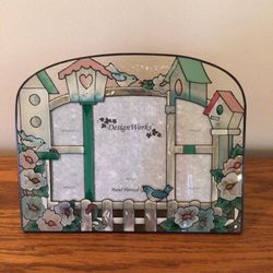 Hand Painted Bird, Bird House Frame