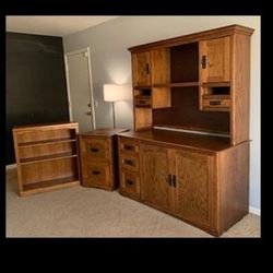 Office Furniture Set 🔥 Desk, Bookshelf, File Cabinet, Hutch