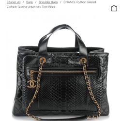 Chanel Python Tote Bag