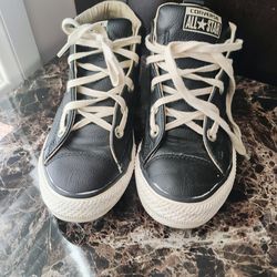 Converse all star black leather