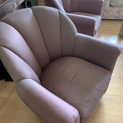 Two Swivel Chairs 